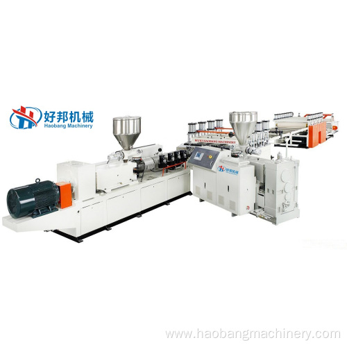 PVC Co-extrusion Foam Sheet Extrusion Line